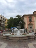 Turia fontein op de Plaza de la Virgen