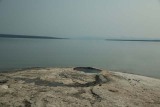 Cone in Yellowstone lake