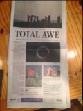 Krantenartikel zonsverduistering