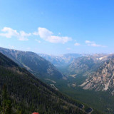 Uitzicht vanaf Beartooth Senic Byway