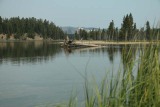 Fishing Bridge in Yellowstone rivier