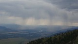 Slecht weer in Teton Mountains