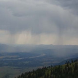 Slecht weer in Teton Mountains