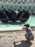 Tijdelijke expositie bij museum van de Kunst en de Wetenschap Valencia
