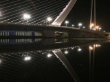 Avondfoto bij museum van de Kunst en de Wetenschap Valencia