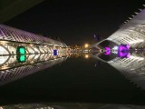 Avondfoto bij museum van de Kunst en de Wetenschap Valencia