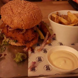 Burger and beer
