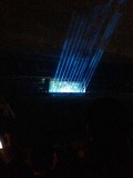 Lichtshow in Stadion