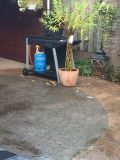 BBQ brandje met gasfles