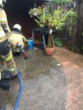 BBQ brandje met gasfles