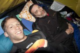 Eerste nacht in de tent