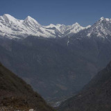 Uitzicht naar Lukla