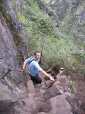 Pad naar beneden vanaf Waynu Picchu