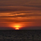 Zonsondergang zuidelijke Stille Oceaan