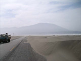 Pan american highway in Atacama woestijn