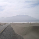 Pan american highway in Atacama woestijn