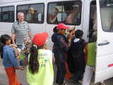 Na de lunch, verkoop door kinderen