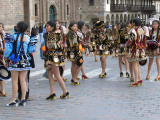 Danswedstrijd op Plaza Armas Cuszco