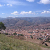 Overzicht Cuszco vanaf Saqsaywaman