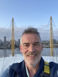 Boven op de O2 Arena in London, juni 2023