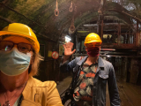 In de  mijn van Rammelsberg in de Harz, september 2020