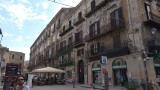 Typische blokhuizen in Palermo